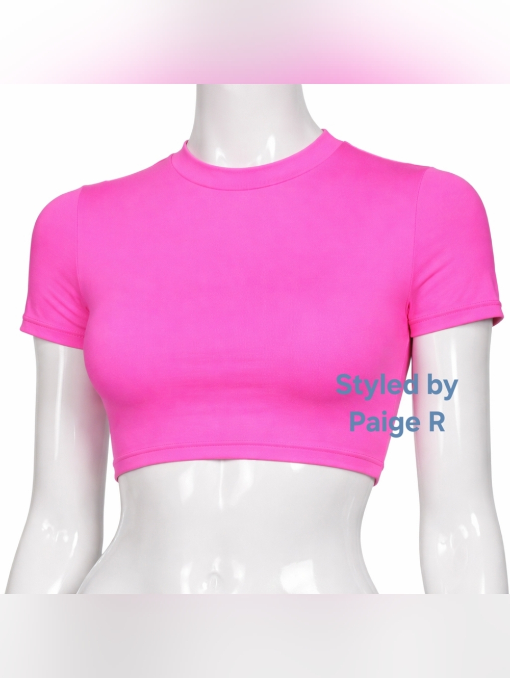 💕NWT SKIMS RARE Swim Swimsuit T-shirt Tee Tshirt Top Pink TAFFY L